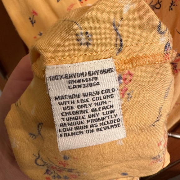 Urban Outfitters Kimchi Blue Yellow Floral Dress Women’s Size M - Picture 5 of 5